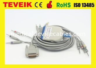 Direclty Supply Edan SE-3 SE-601A 10 kurşun DIN 3.0 IEC Standardı ile EKG Kablosu